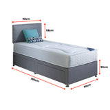 Single bed with mattress