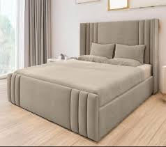 Sunny plush valvet bed with storage
