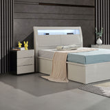 Wooden high gloss rugby ottoman bed