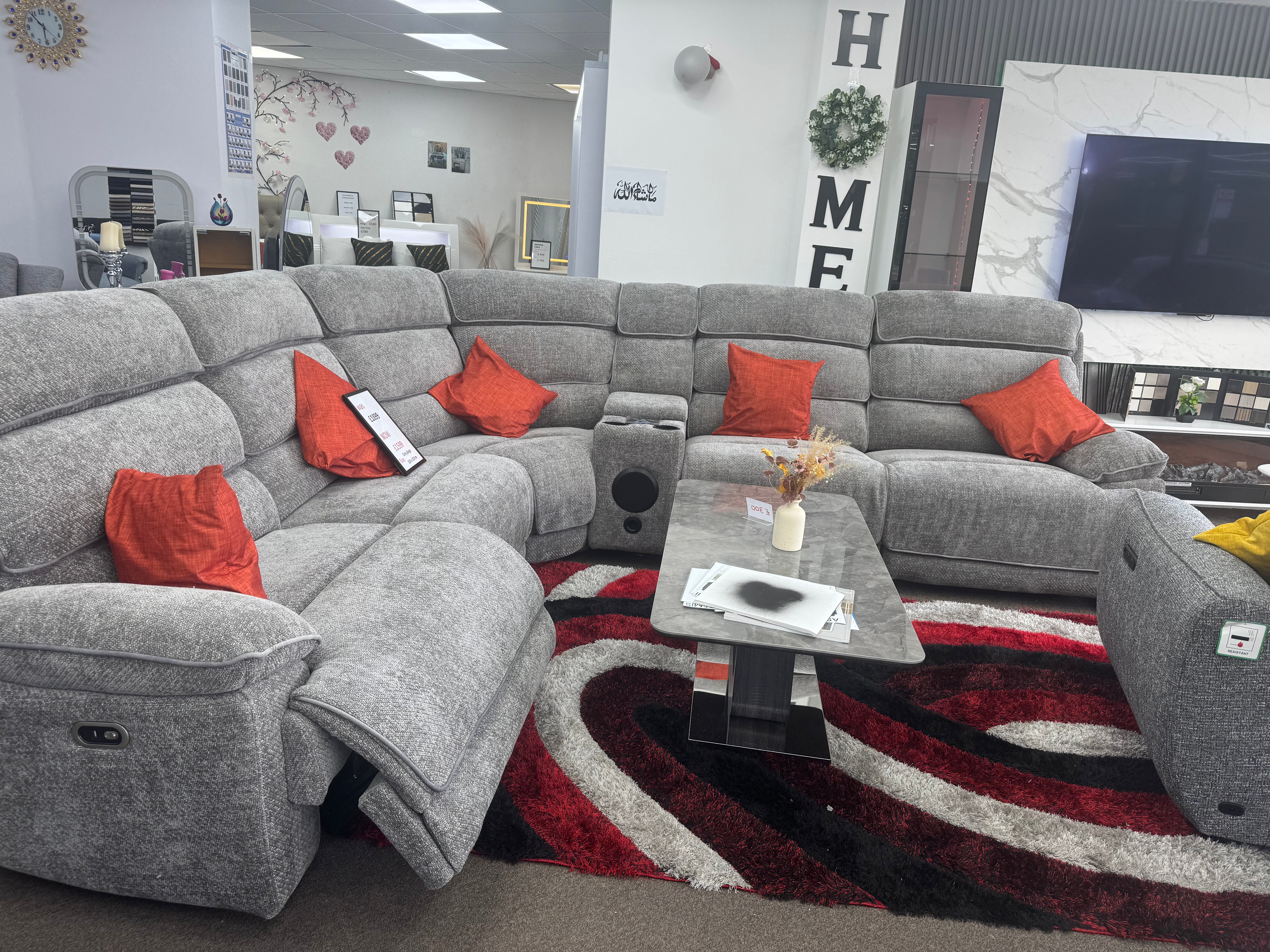 Lakelyn electric recliner Fabric Sofa