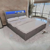 Wooden high gloss rugby ottoman bed
