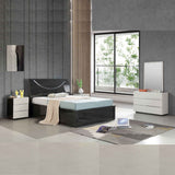 Rugby beds with moon headboard and storage
