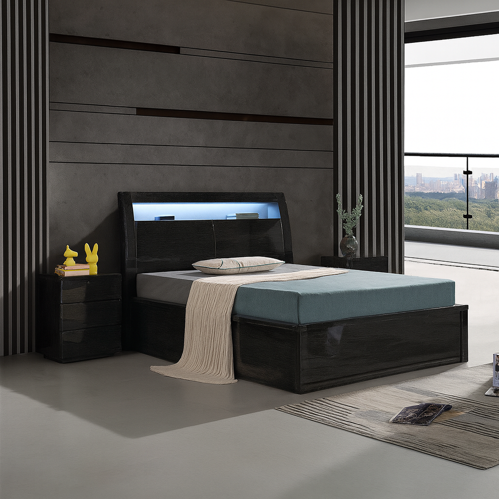 High gloss bed double size