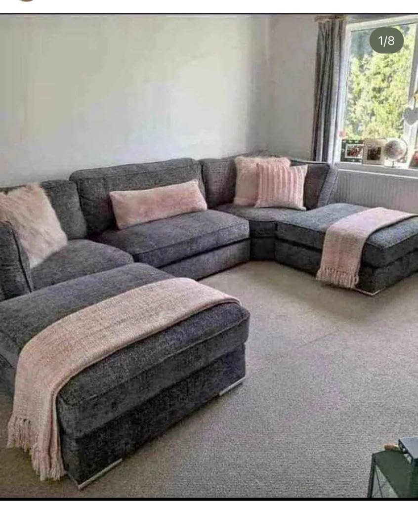 U shape sofa with high back