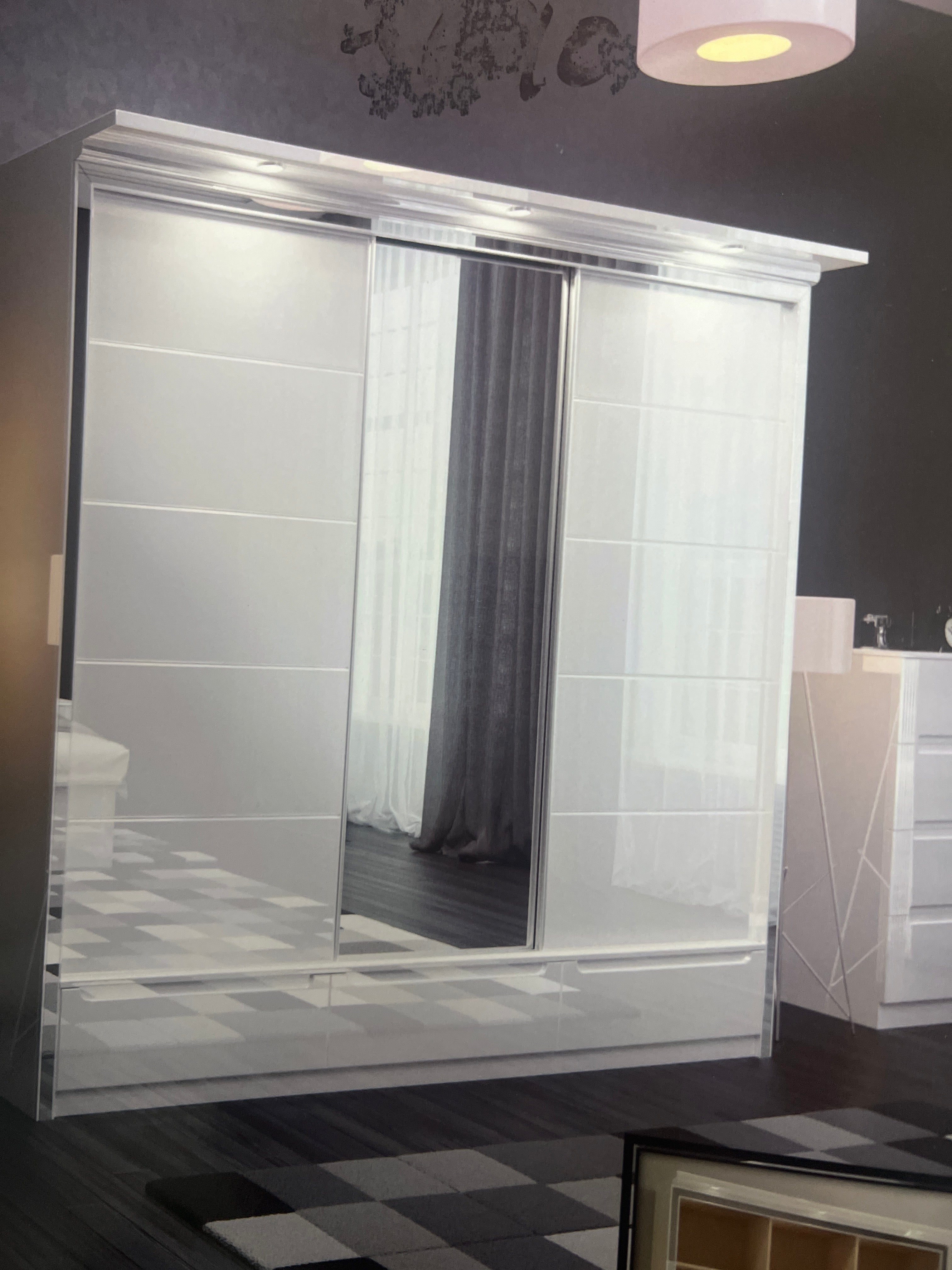 Rugby wardrobe 240cm built in LED