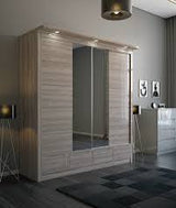 Rugby wardrobe 240cm built in LED