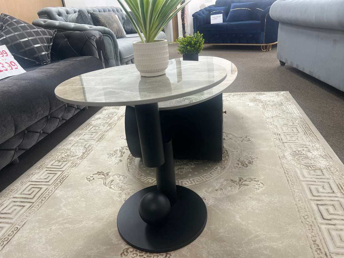 Florida coffee table with side table