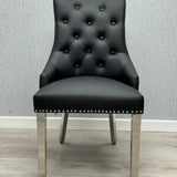 Leather dining chairs