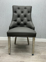 Leather dining chairs