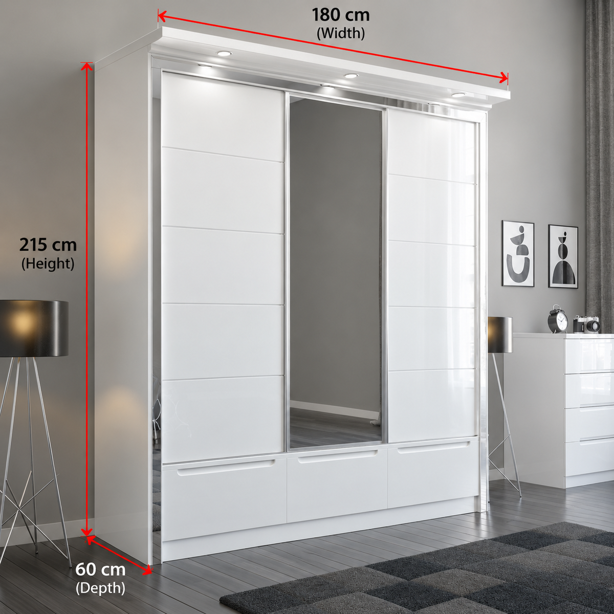 Italian wardrobe 180cm