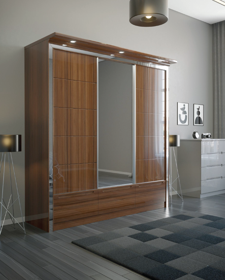 Thick back panel W01 wardrobe 180cm width