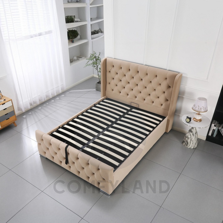 Chesterfield ottoman bed