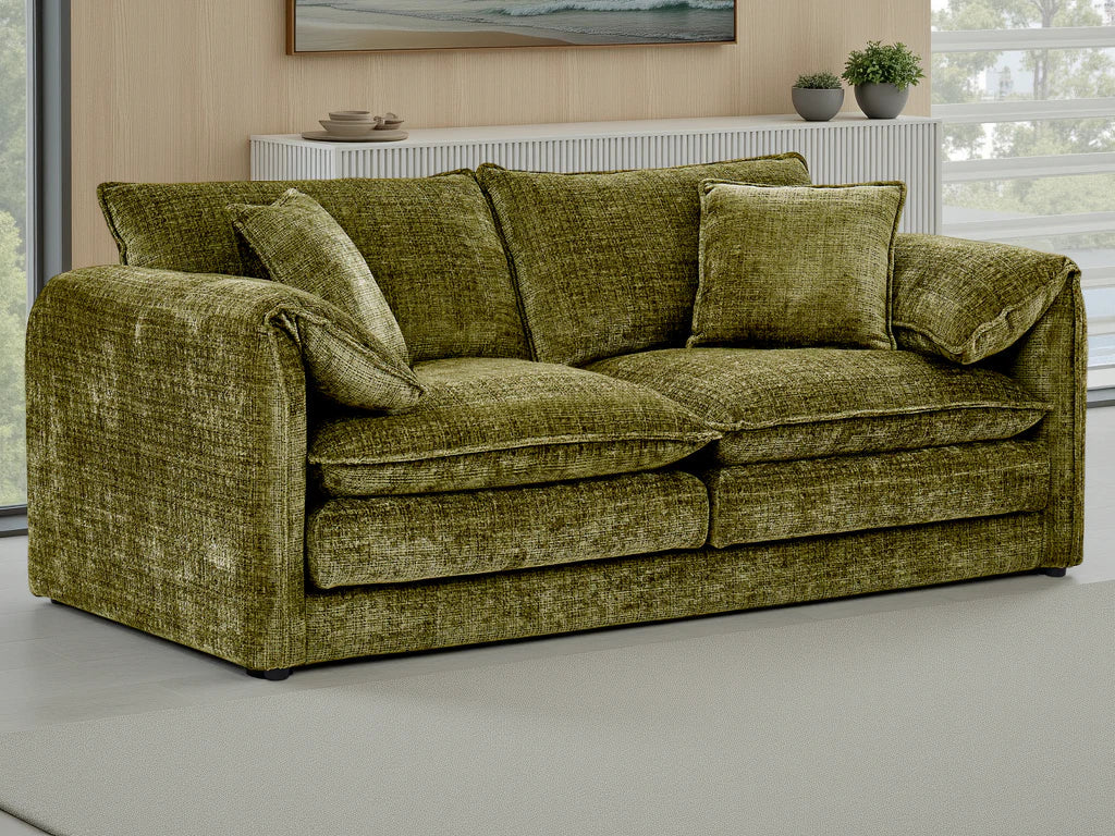 Solaya sofa 3 seater green