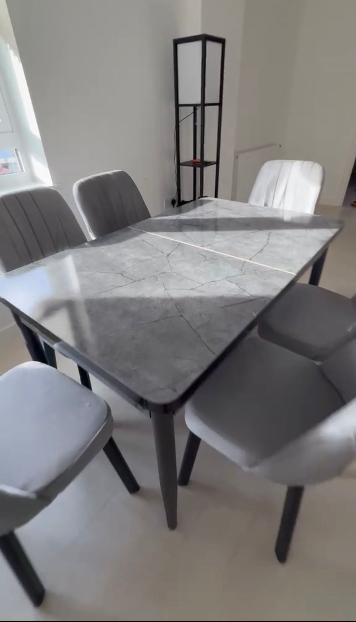 Greece dining table with four chairs