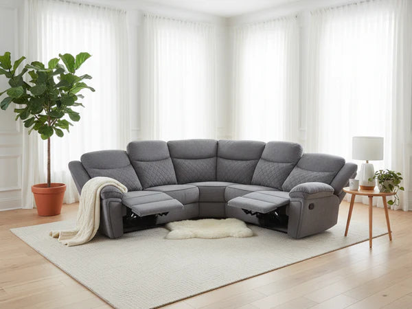 Myra leather recliner corner