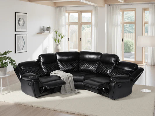 Myra leather recliner corner