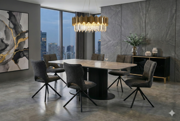 Sydney  Ceramic Dining  with 6 chairs
