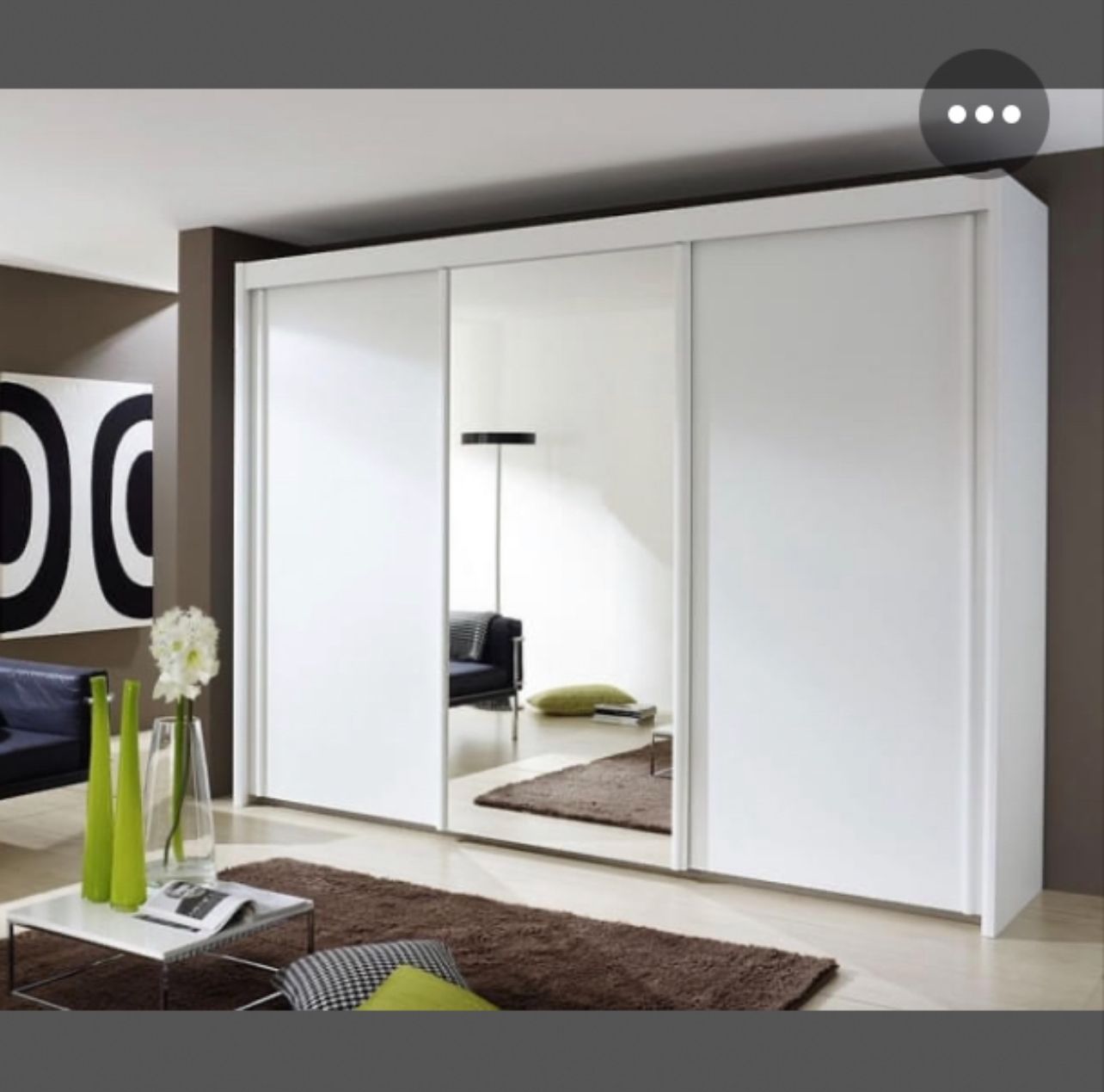 Chicago 250cm wardrobe mirror on middle door