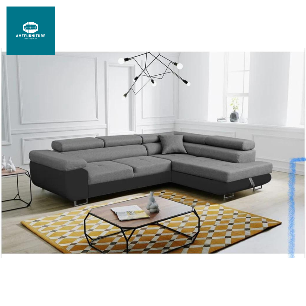 L shape anton sofa bed anton sofa right arm side and left arm side(right arm side)