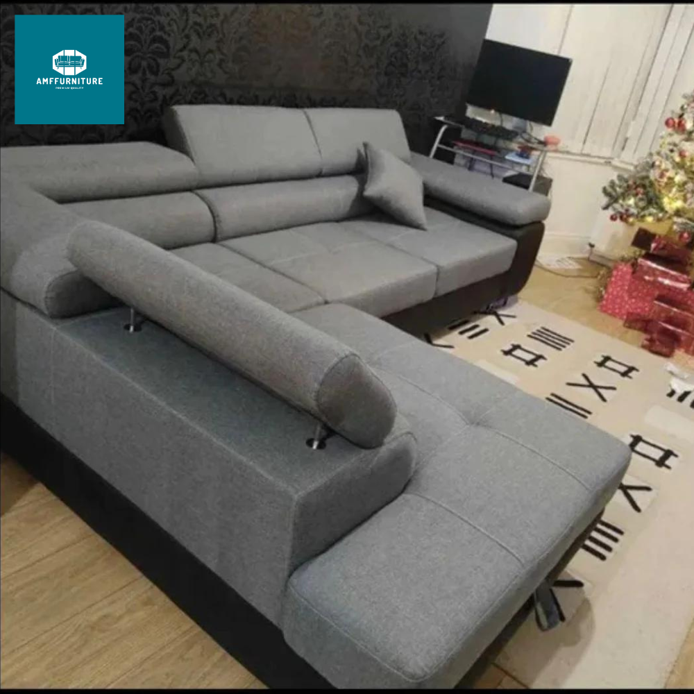 L shape anton sofa bed anton sofa right arm side and left arm side(right arm side)