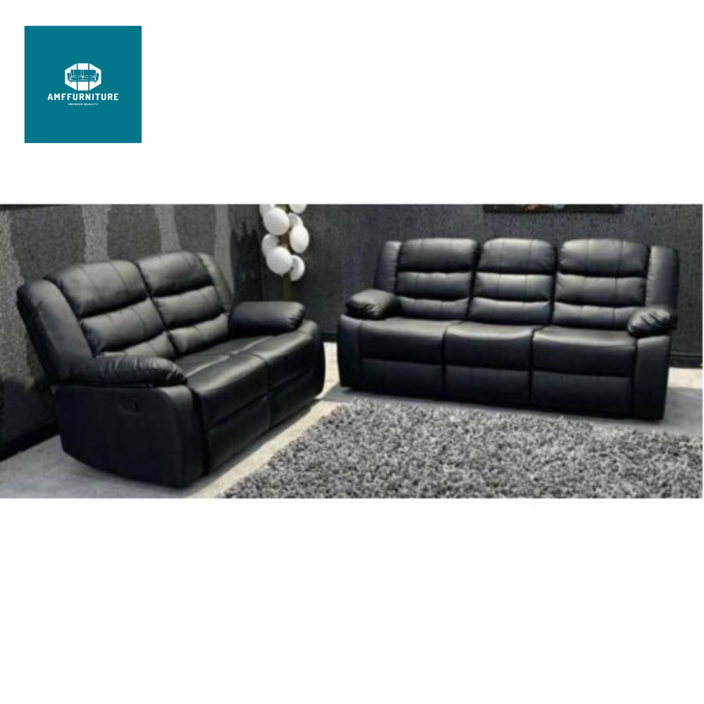 manual recliner leather sofa