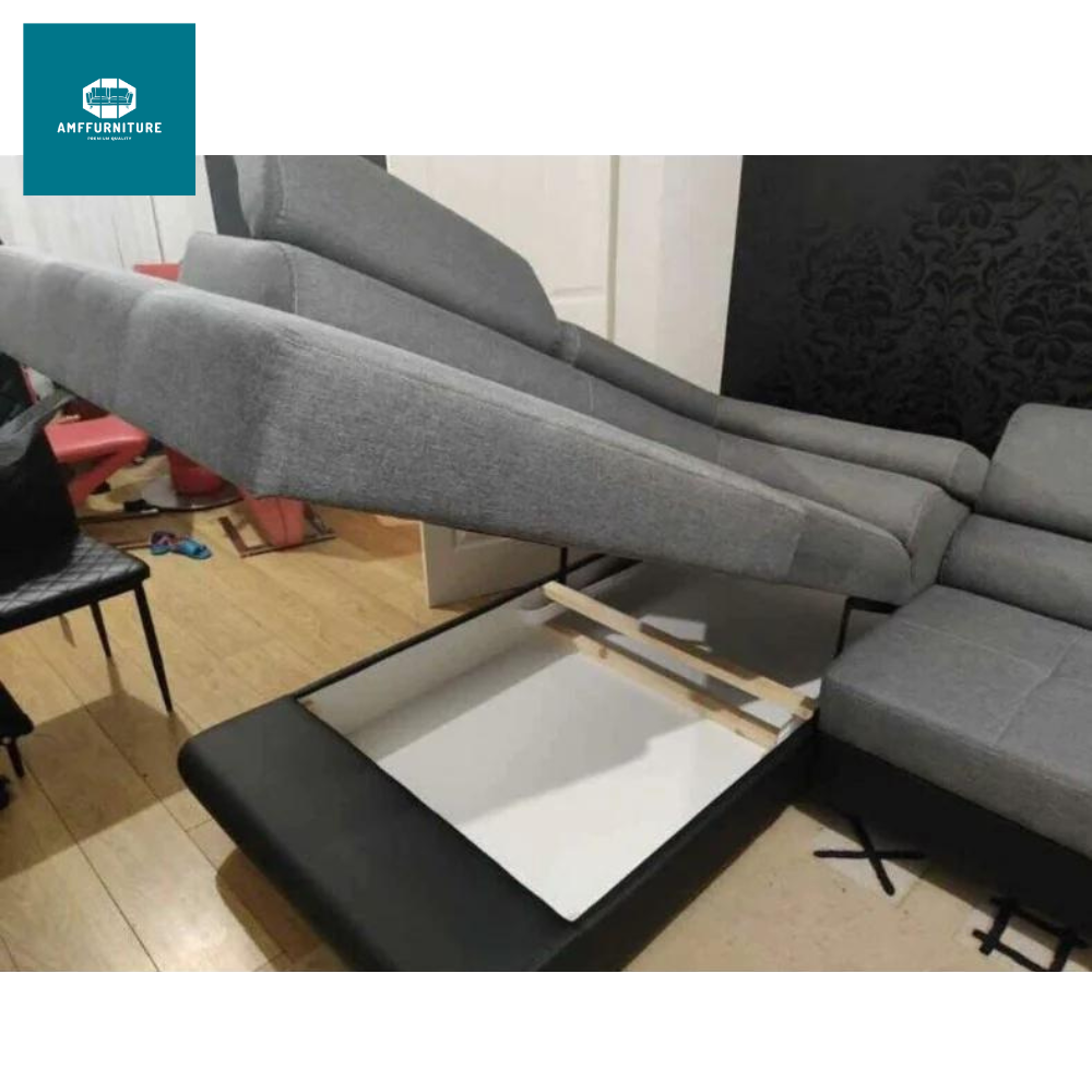 Lshape anton sofa bed